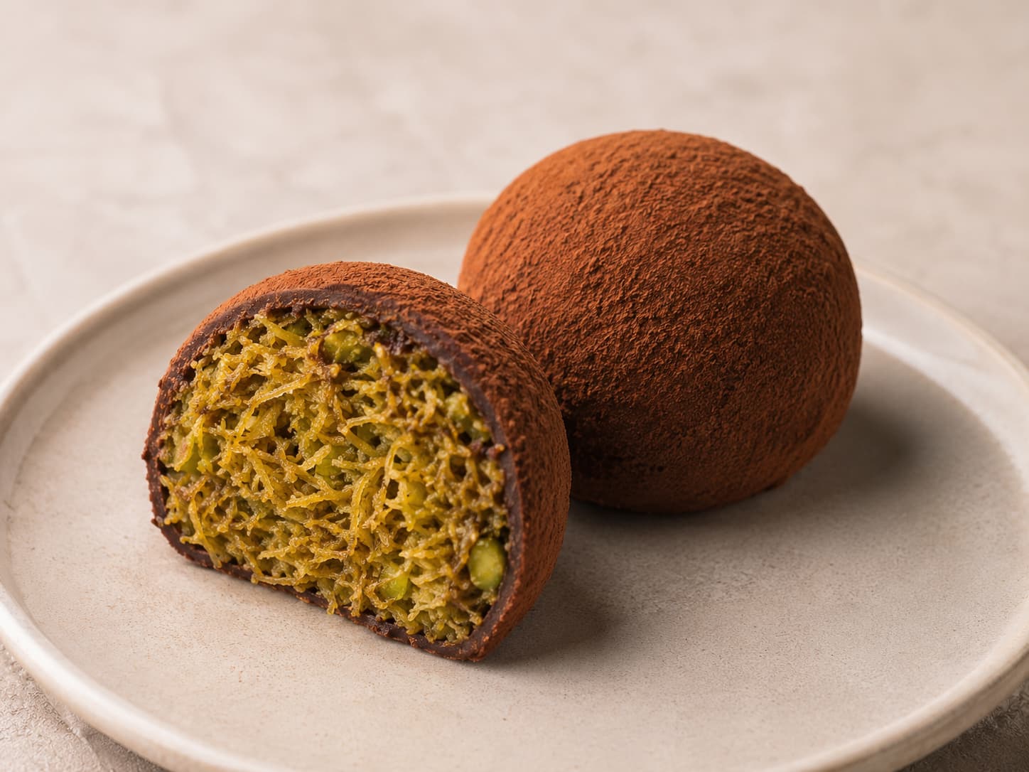 A Dubai chewy cookie, the Korean bakery take on the pistachio-kunafa Dubai chocolate trend.